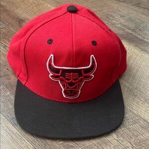 Red and Black Chicago Bulls Cap